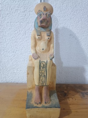 Rare Ancient Egyptian Antiquities Stone Statue Of Goddess Sekhmet Egypt Bc