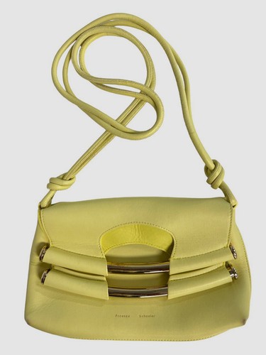 $1590 Proenza Schouler Women's Green Small Bar Leather