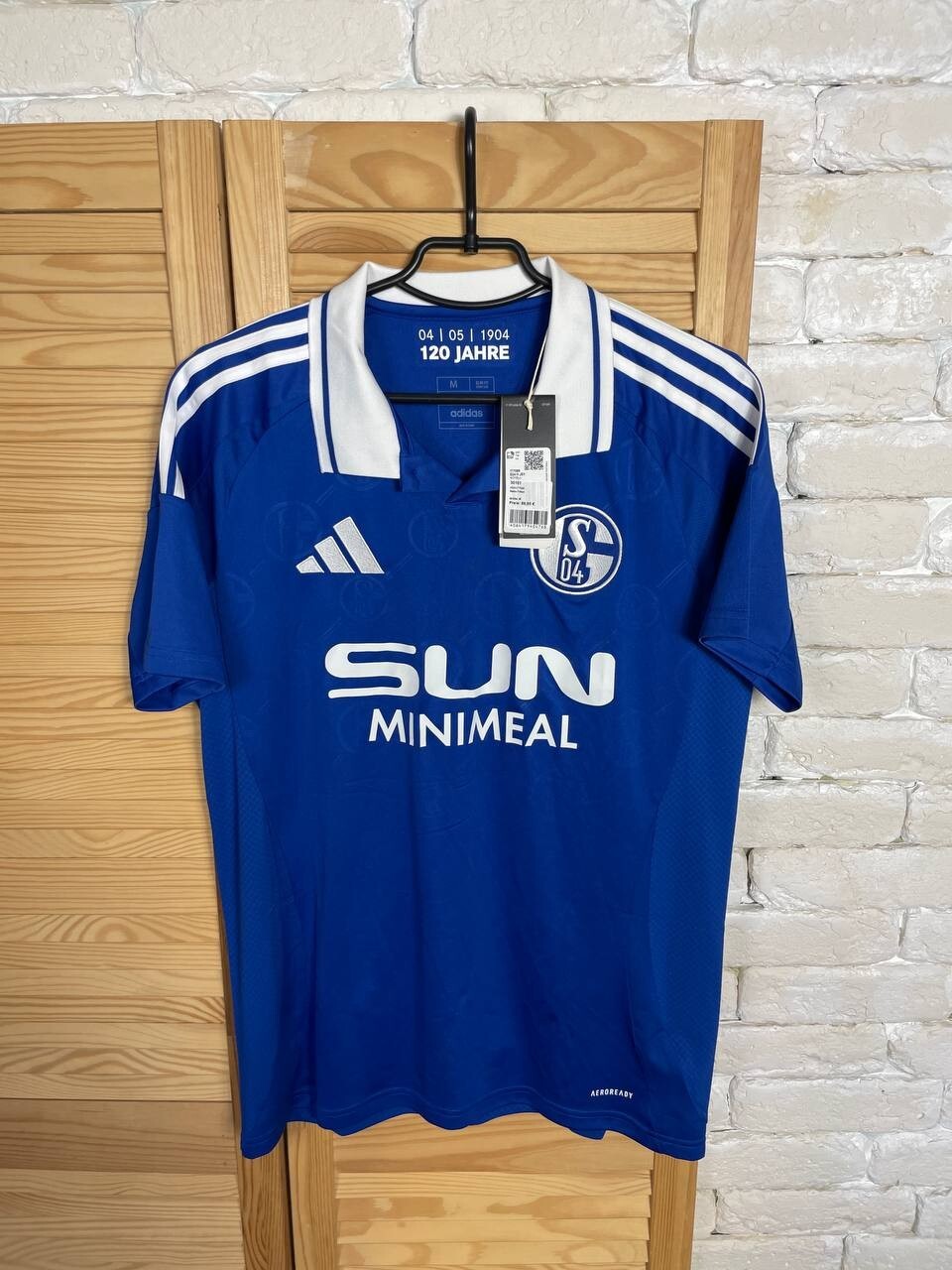 SCHALKE 04 JERSEY HOME FOOTBALL SOCCER SHIRT BLUE ADIDAS