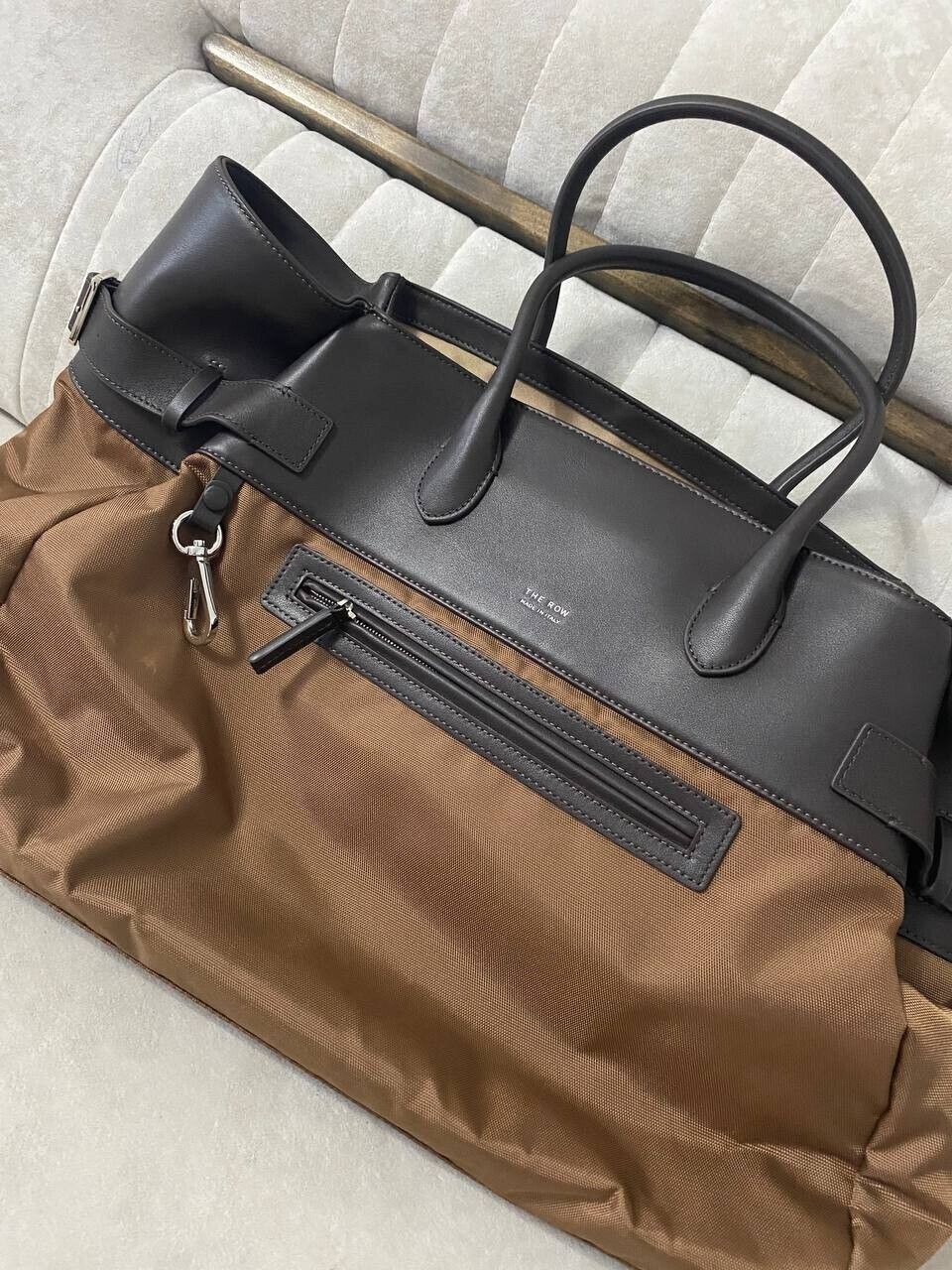 The row Margaux 17 Insaid Out canvas tote genuine leather | eBay The row Margaux 17 Insaid Out canvas tote genuine leather | eBay