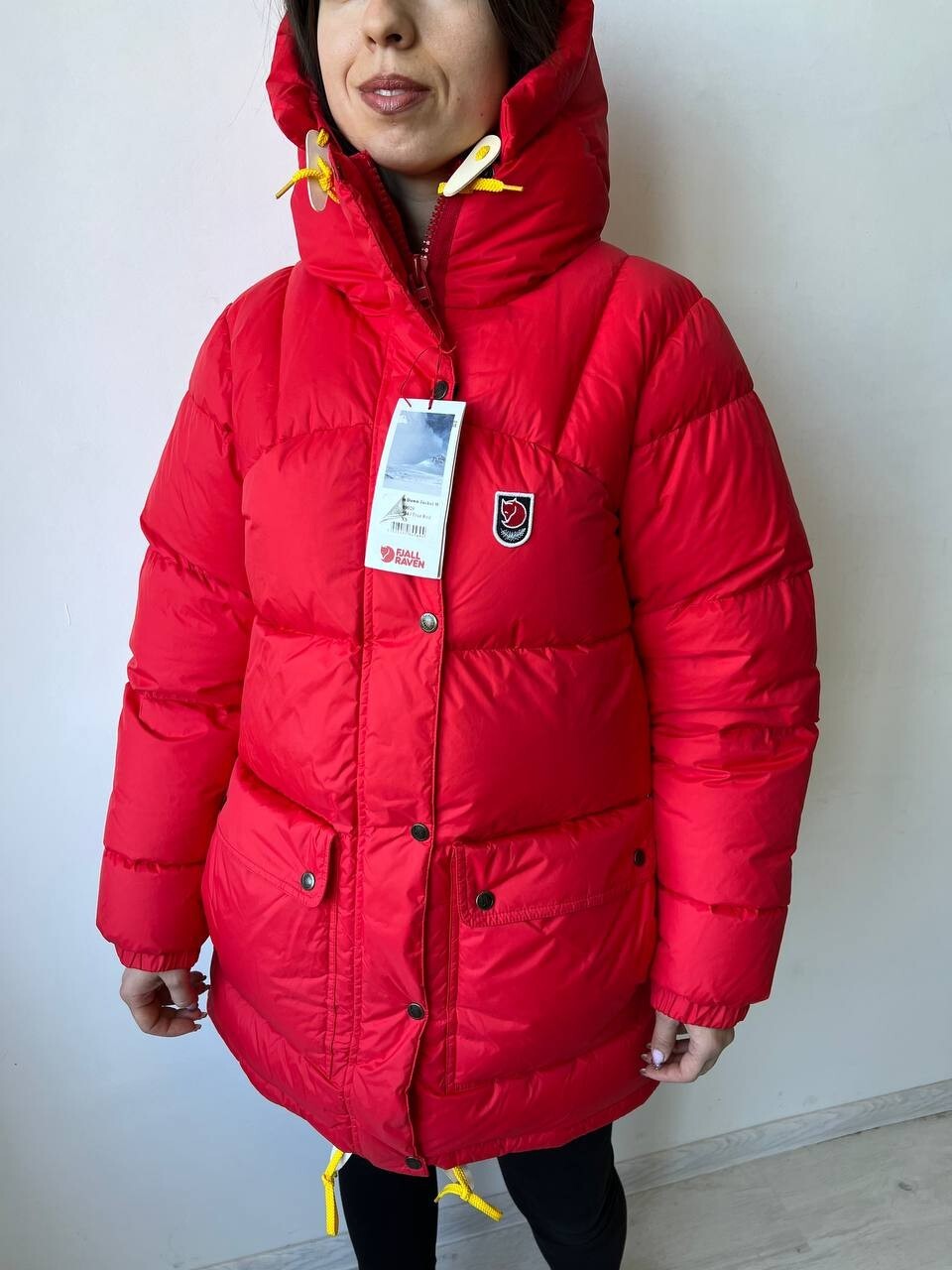 Pre-owned Fjall Raven Women's Fjallraven Expedition Down Puffer Jacket Parka True Red Size M