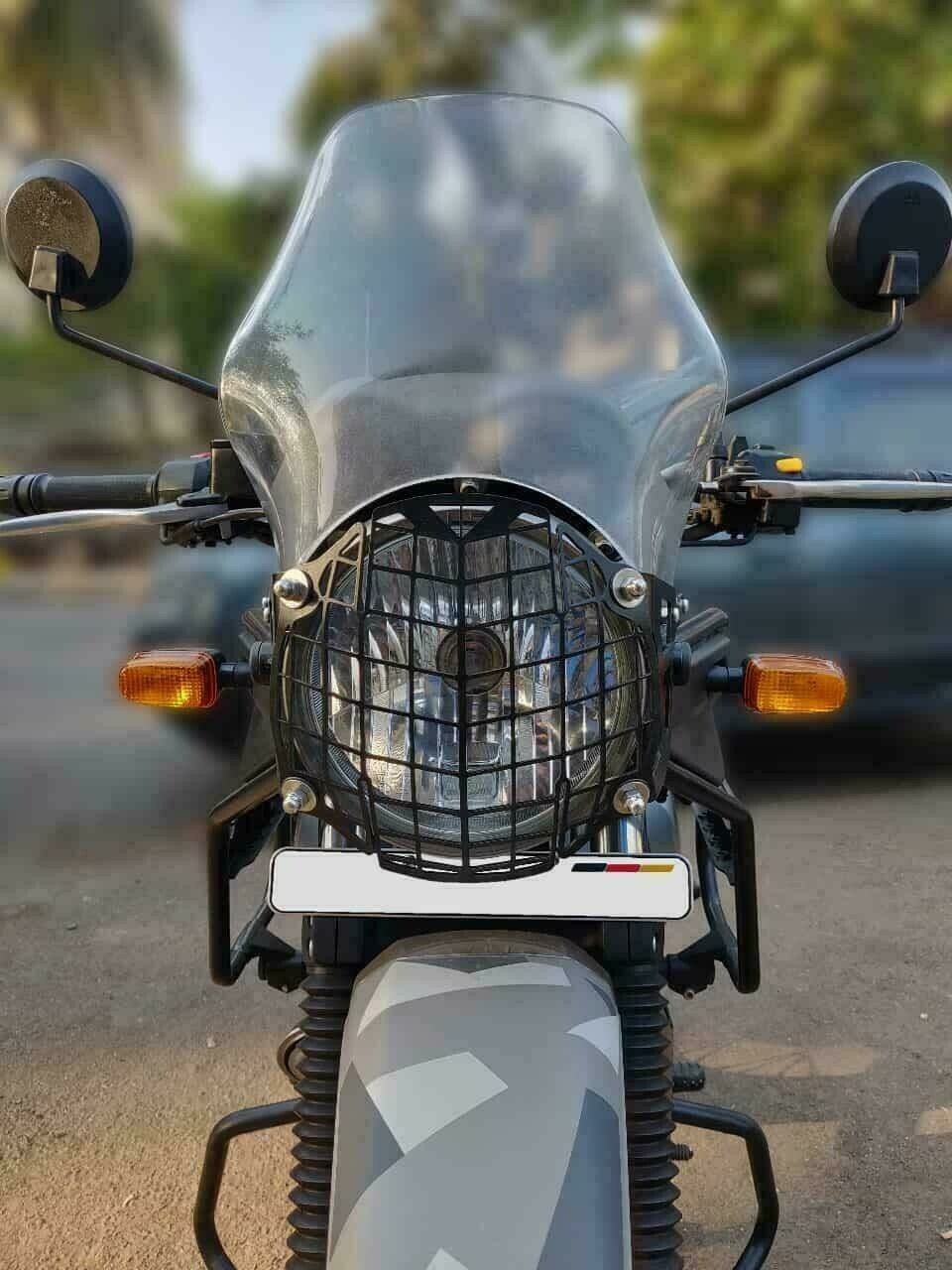 For Royal Enfield Himalayan 411 Black Powder Coating Headlight Grill