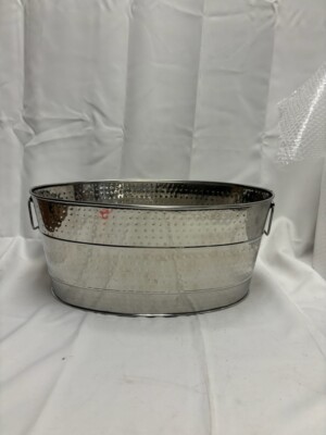Brekx Hammered Stainless Steel Beverage Tub