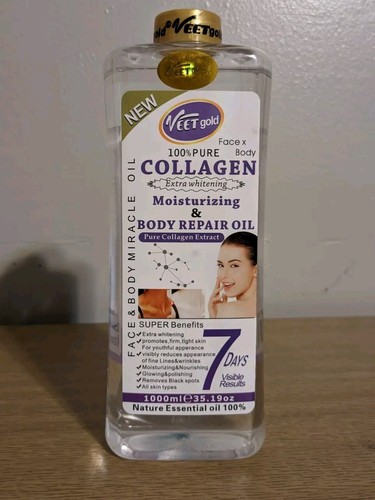 Veet gold collagen face and body corrector oil