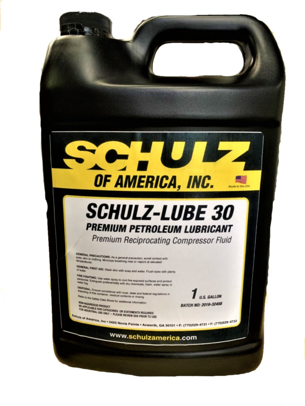 Schulz Premium Petroleum Lubricant Air Compressor Fluid 30# 1 Gallon