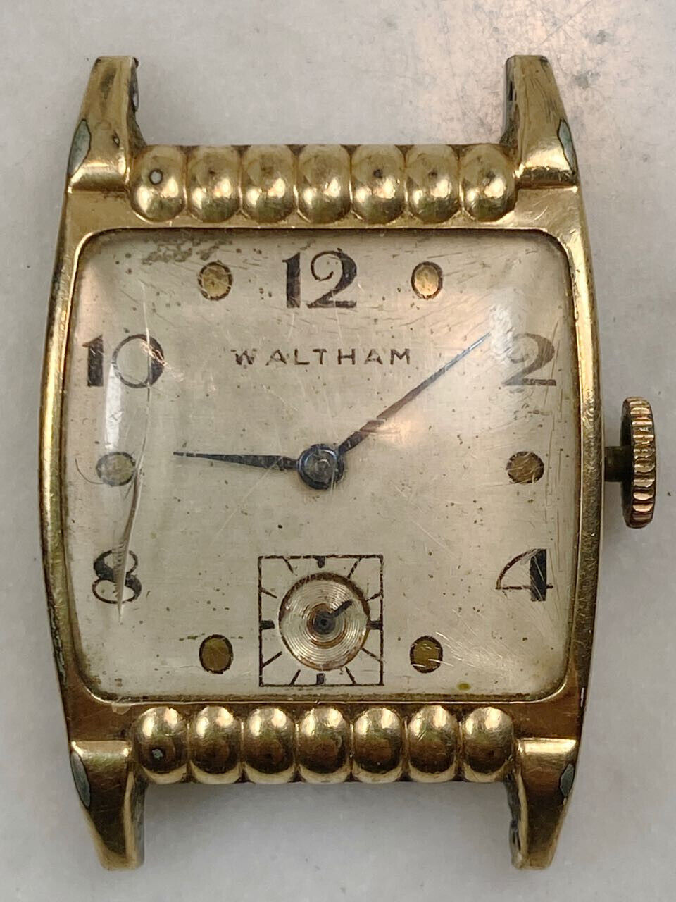 Vintage WALTHAM Tank Watch. IWC CO 10K Gold Filled 17 Jewels Vintage WALTHAM Tank Watch. IWC CO 10K Gold Filled 17 Jewels