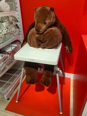 IKEA DJUNGELSKOG Soft toy, brown bear stuffed, 39 1/4''