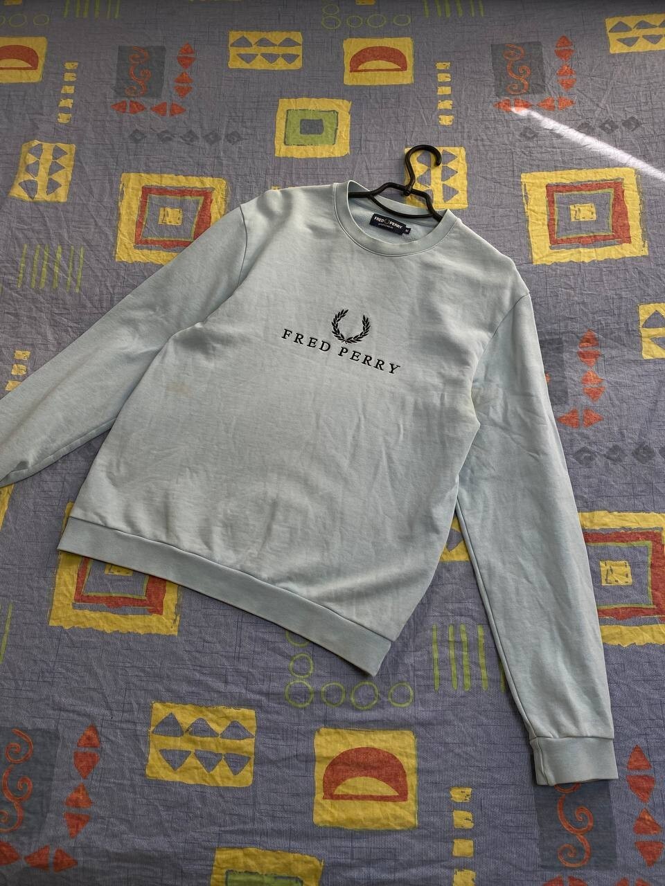 FRED PERRY Jumper Mens Womens Crew Neck Sweatshirt M