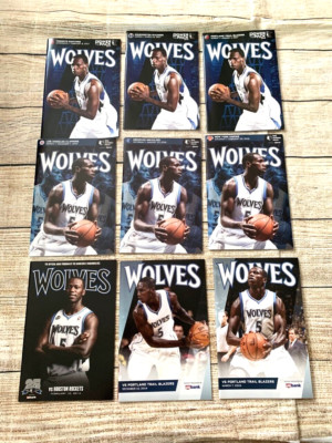 Minnesota Timberwolves SGA 9 Different Game Program Lot GORGUI DIENG