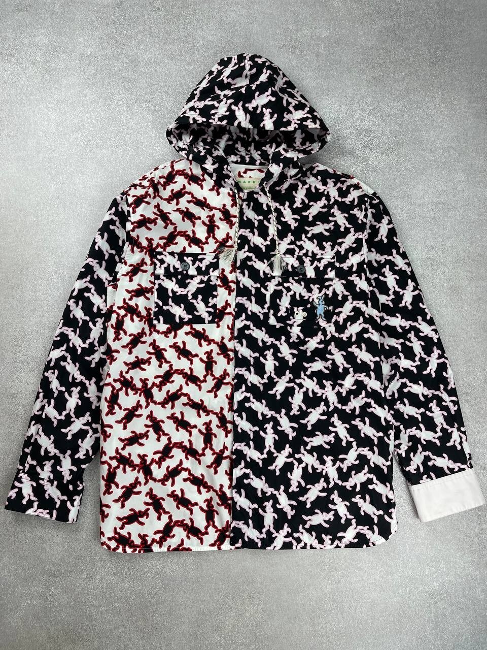 【関税込】新作■MARNI マルニ■Dance Bunny キャップ SS19 DS Marni Dance Bunny Multicolor Bunny Hooded Over Shirt
