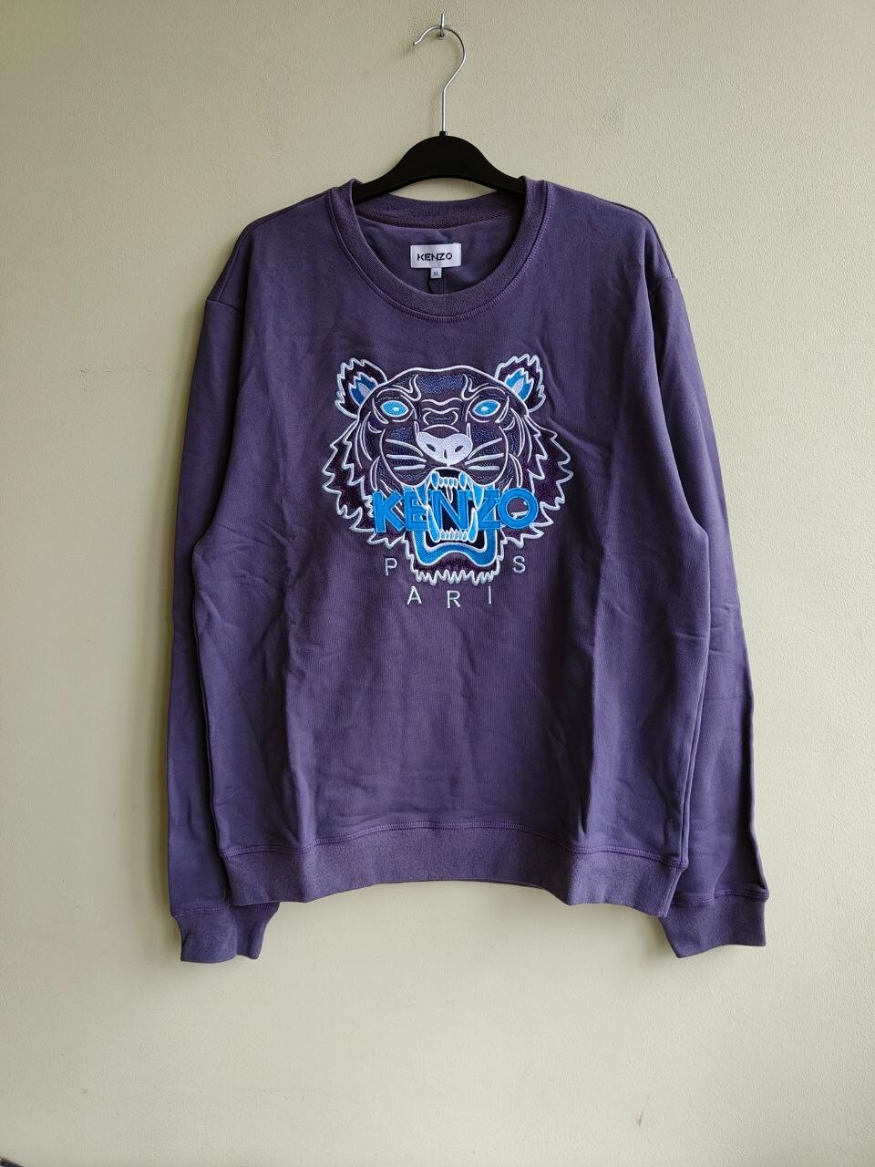 カツオトイワン様　シルバー　49 Kenzo 5SW0014XA76 Tiger Classic Sweatshirt Men's Cotton