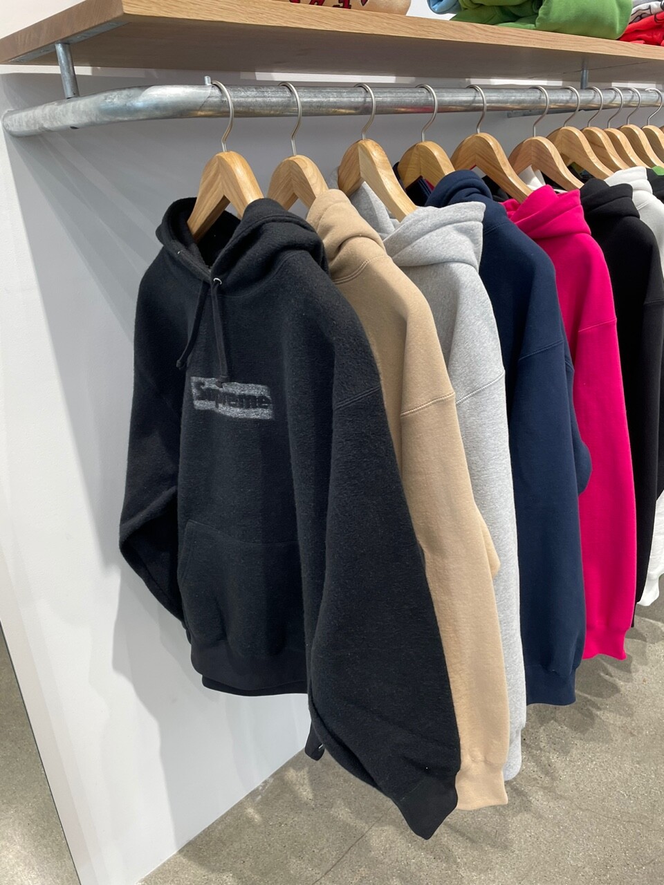 Pre-owned Supreme Inside Out Box Logo Hooded Sweatshirt Black S, M, L In Hand