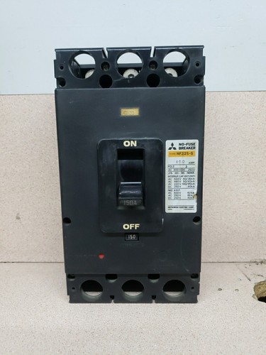 MITSUBISHI NF225-S 150 Amp 3 Pole 600 VAC 250 VDC Circuit