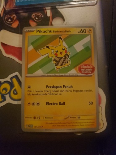 ポケモンカードゲーム Pikachu Indonesia Journey Complete Set Pokemon Card Indonesia Journey Pikachu Berkemeja Batik 101