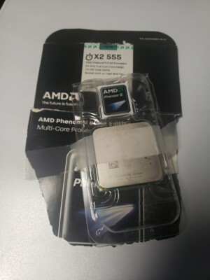 AMD OEM Phenom ii X2 555  3.2 GHz 2 Core Socket AM3 AM2+ CPU HDZ555WFK2DGM BLACK