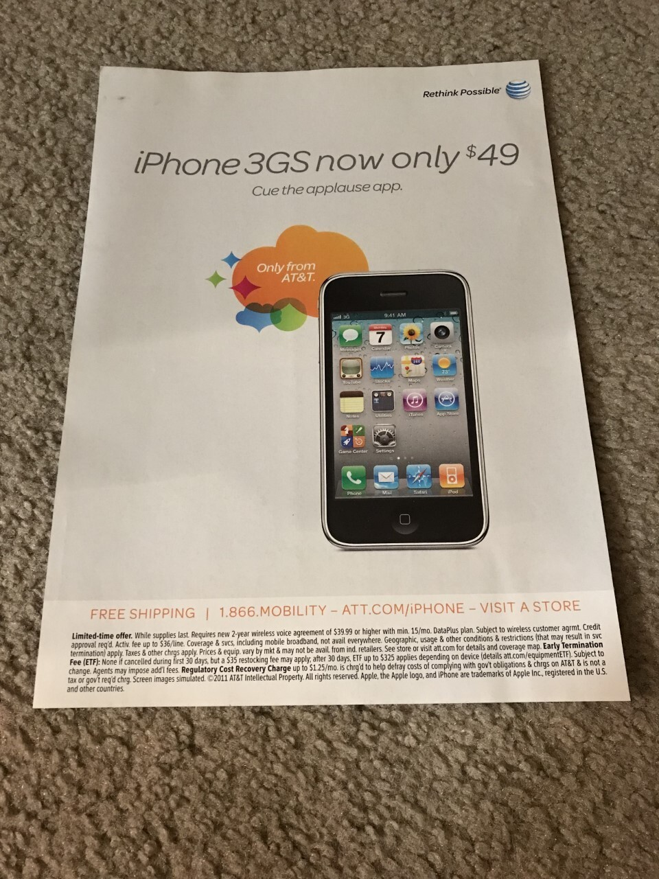 Apple iPhone3GSの新聞広告 Apple iPhone3GSの新聞広告 Apple iPhone3GSの新聞広告
