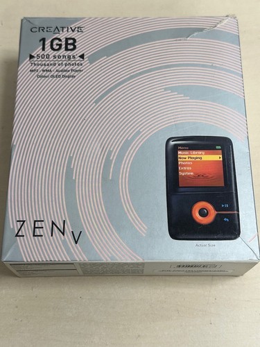 Creative Zen V 1GB MP3 Player Portable Digital Music Audio Flash Storage Boxed