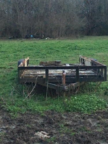20x6 Flatbed Wood Trailer