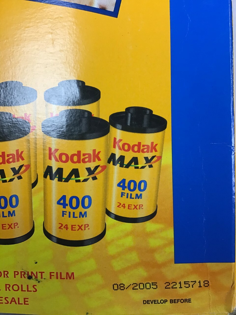 Mixed Lot Kodak Film (3) Max 400 & (2) Max Zoom 800 Color Print 35mm Expired
