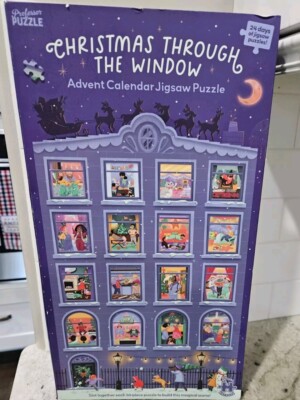 Advent Calendar Jigsaw Puzzle Christmas Through The Window NEW