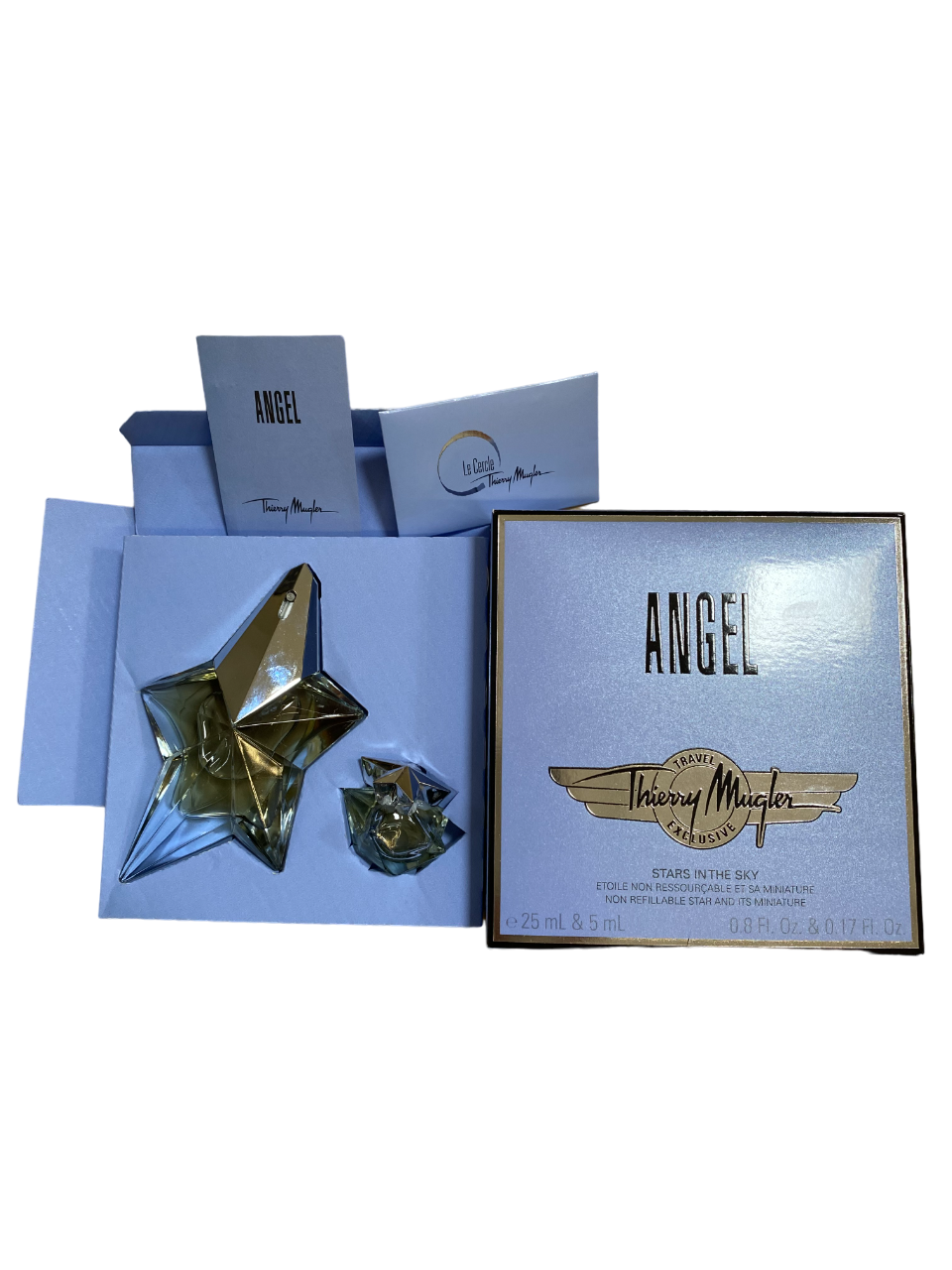 MUGLER ANGEL 香水セット Angel by Thierry Mugler Set Women 0.8 oz Eau de Parfum Spray