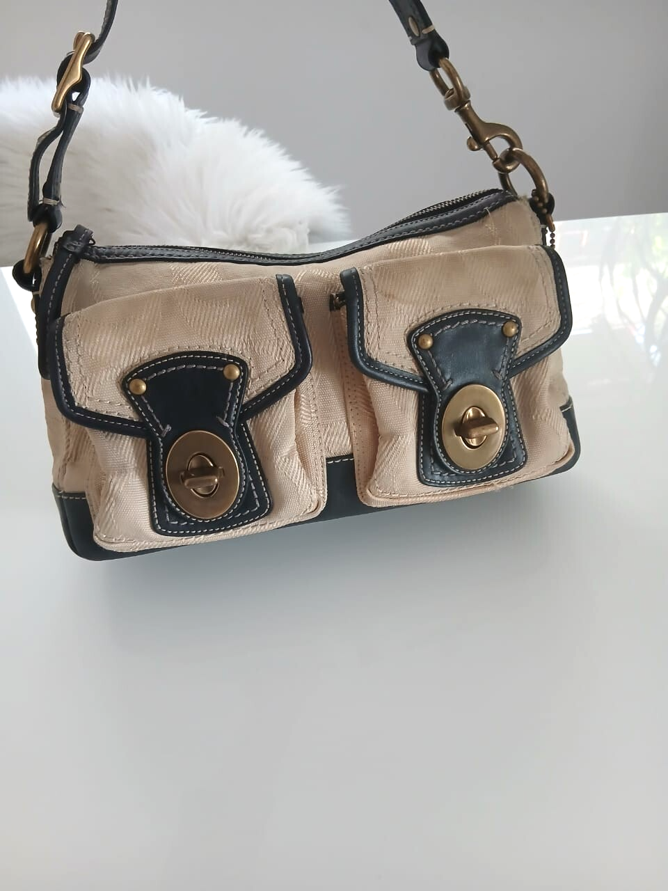 バッグ archive coach grunge bag y2k brown beige archive coach grunge bag y2k brown beige