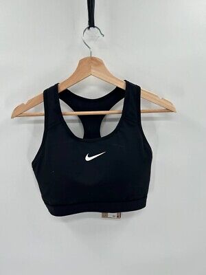 Nike Women  Cropped Racerback Activewear Workout Top Black Choose Sz