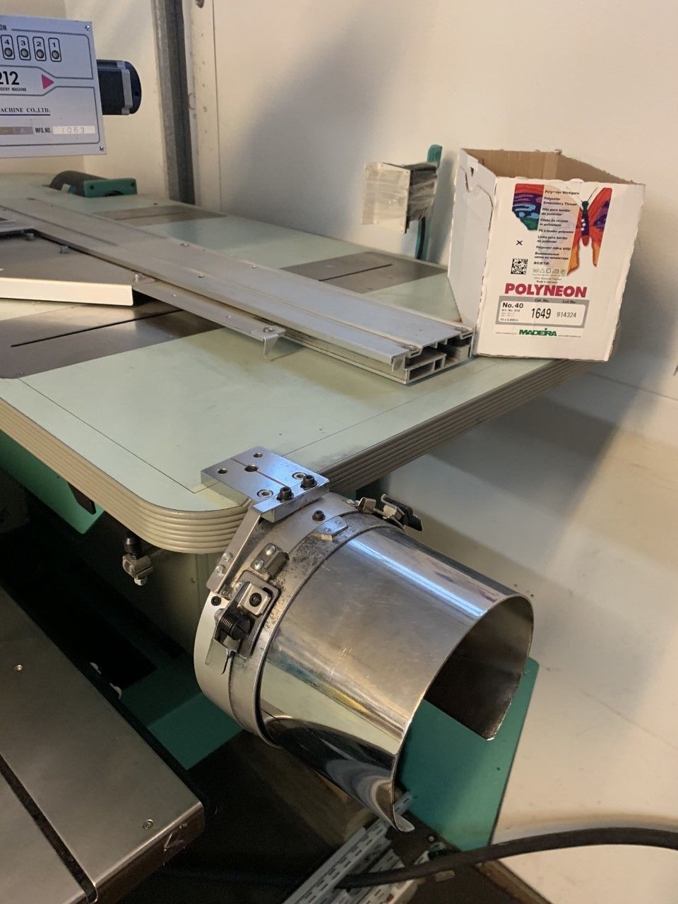 2002 TAJIMA 12 Head Automatic Embroidery Machine TEHX-C1212 Salinas CA