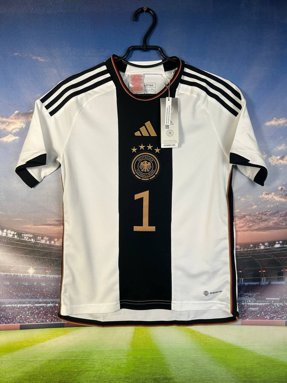 adidas - 14's adidas × Germany Home Game Shirts Germany Team Jersey Home football shirt 2023 Adidas Young L
