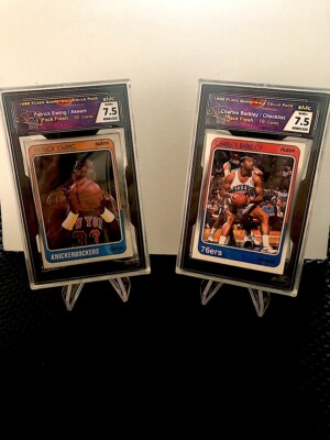 1988 FLEER BASKETBALL CELLO PACK SMC 7.5 NR-MT+ PATRICK EWING - AKEEM  #1322