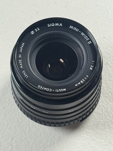 Sigma 28mm f2.8 Mini Wide II Manual Focus Angle Lens Canon FD Mount