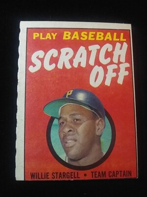 1970 TOPPS SCRATCH OFF WILLIE STARGELL PITTSBURGH PIRATES HOF 