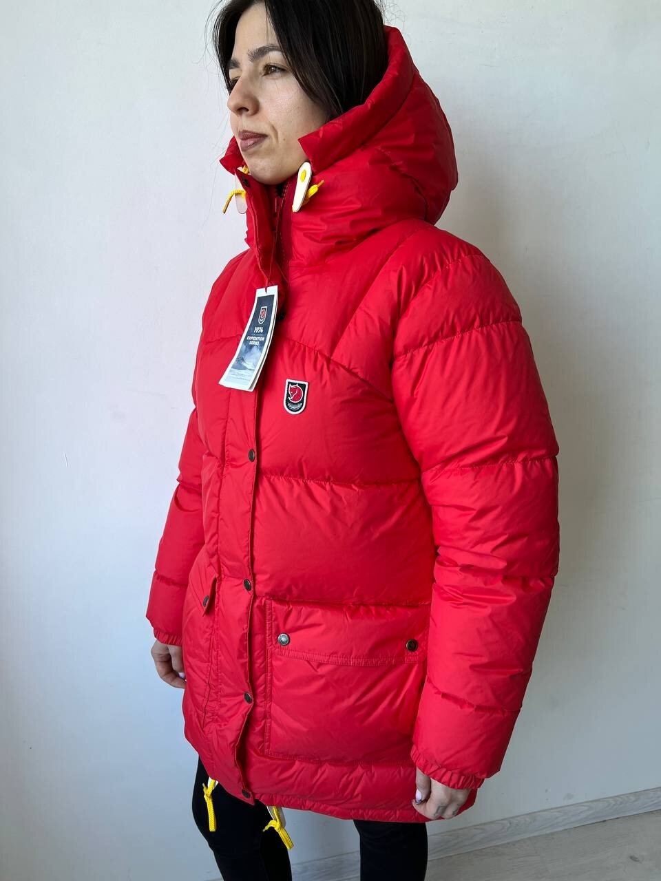 Pre-owned Fjall Raven Women's Fjallraven Expedition Down Puffer Jacket Parka True Red Size M