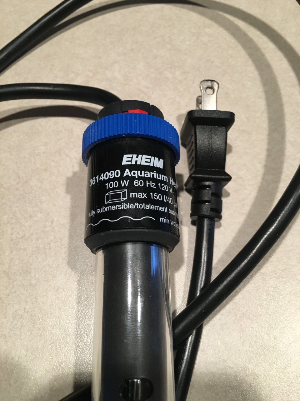 Finnex 300 Watt Titanium Heating Element/Eheim Jager Heater/Coralife Thermometer