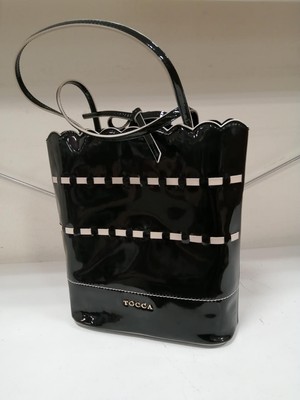 Tocca Blk Enamel Tote Bag