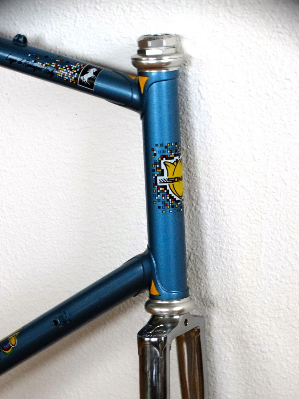 61cm SOMEC - Vintage Italian steel frame-set - Refinished + extras