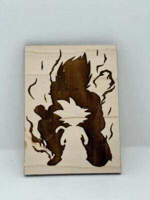 Goku, Anime, Personalized Anime Art Piece, Wood Art, Entity, Silhouette 