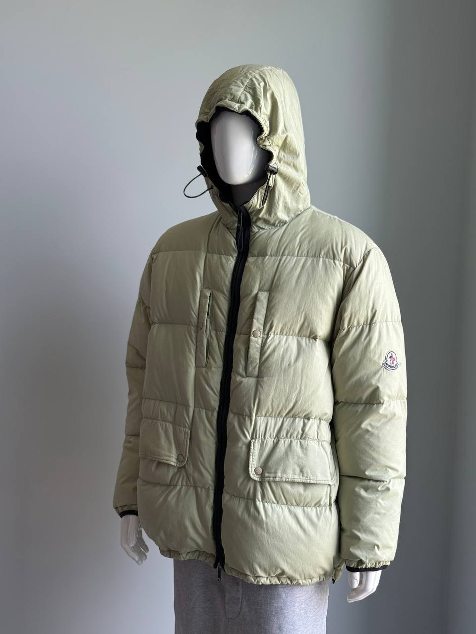 ジャケット・アウター moncler grennoble rare down jacket Cream Moncler Lime Puffer Goose down Jacket 90s Vintage Grenoble