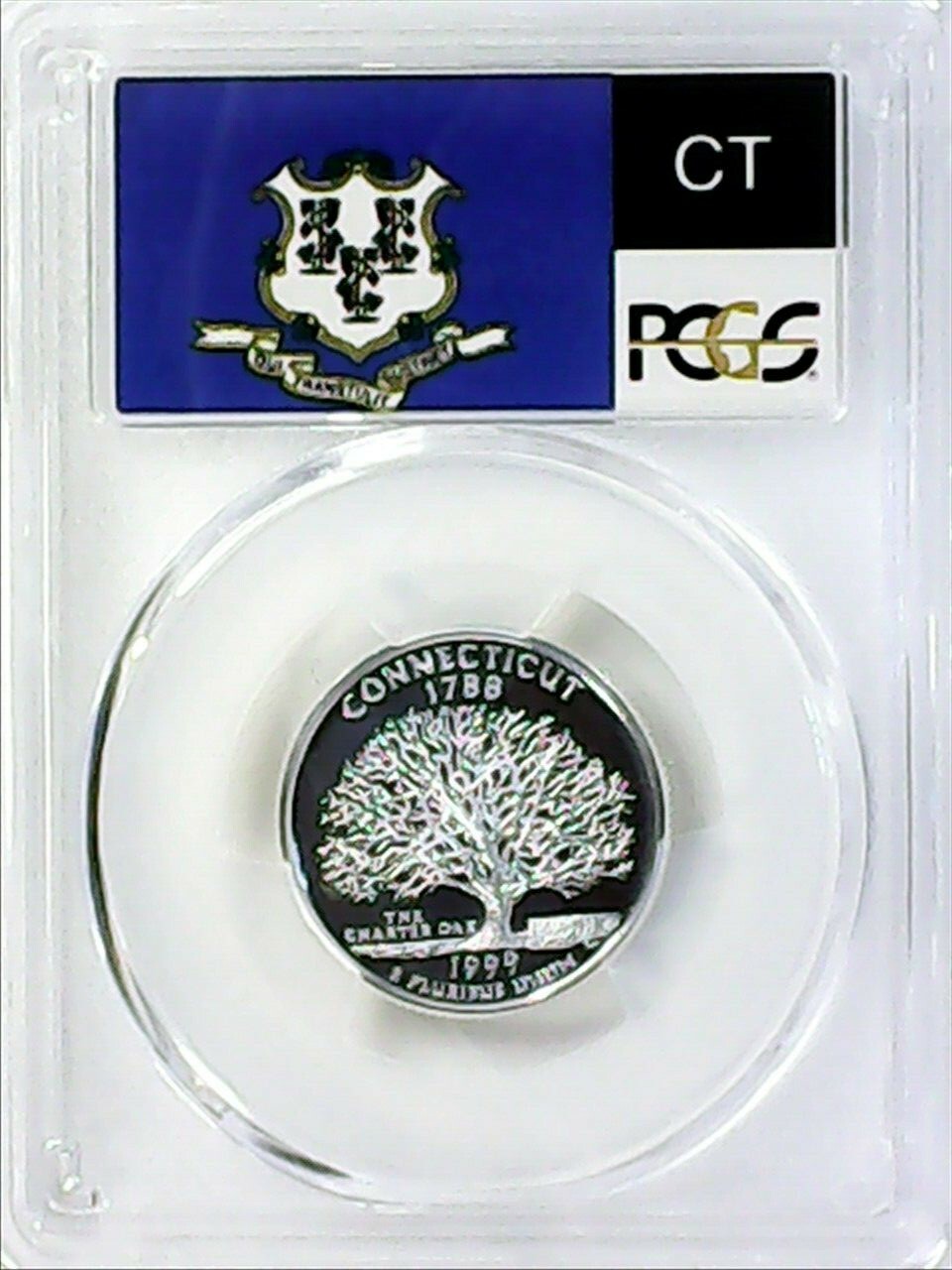 1999-S 25C State Quarter Connecticut PCGS PR69 DCAM 90