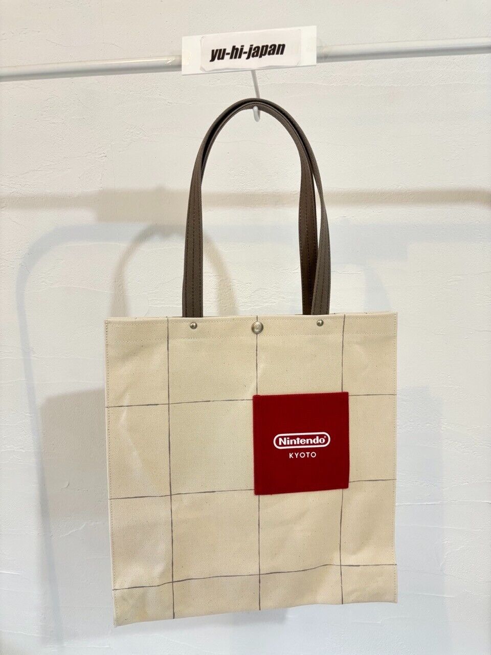 Nintendo KYOTO Limited Shinzaburo Ichizawa Canvas Tote Bag Japanese handmade F/S Nintendo KYOTO Limited Shinzaburo Ichizawa Canvas Tote Bag Japanese handmade F/S