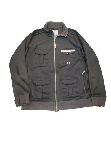 DA 降谷着 adidas ObyO KZK NEIGHBORHOOD XL Adidas OBYO KZK Kazuki Black Gray Mens Zip Front Track