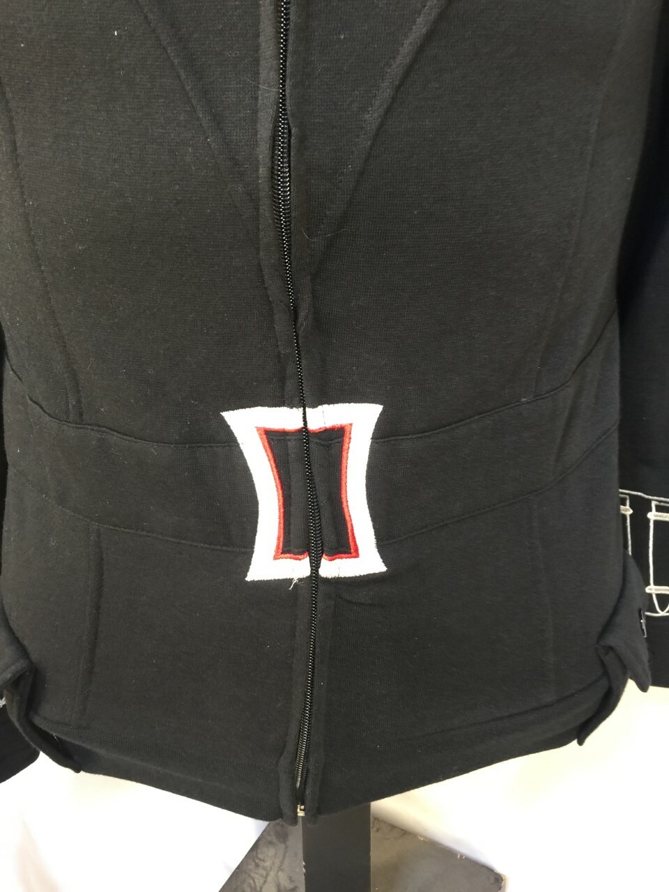 Marvel Black Widow HER UNIVERSE Black Zip-Up Sweatshirt Officially Licensed 