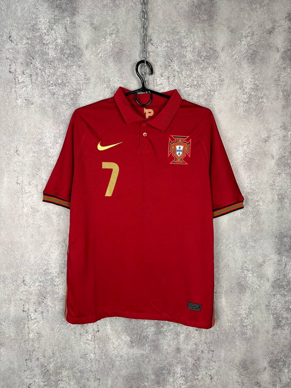 Nike Portugal Cristiano Ronaldo #7 Jersey M 2016 Home Red