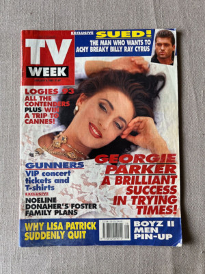 Vintage television - ''Australian TV Week'' Jan 1993 Boyz II Men Billy Ray Cyrus