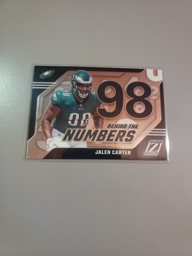 2023 Zenith Football #10 Jalen Carter RC Behind the Numbers