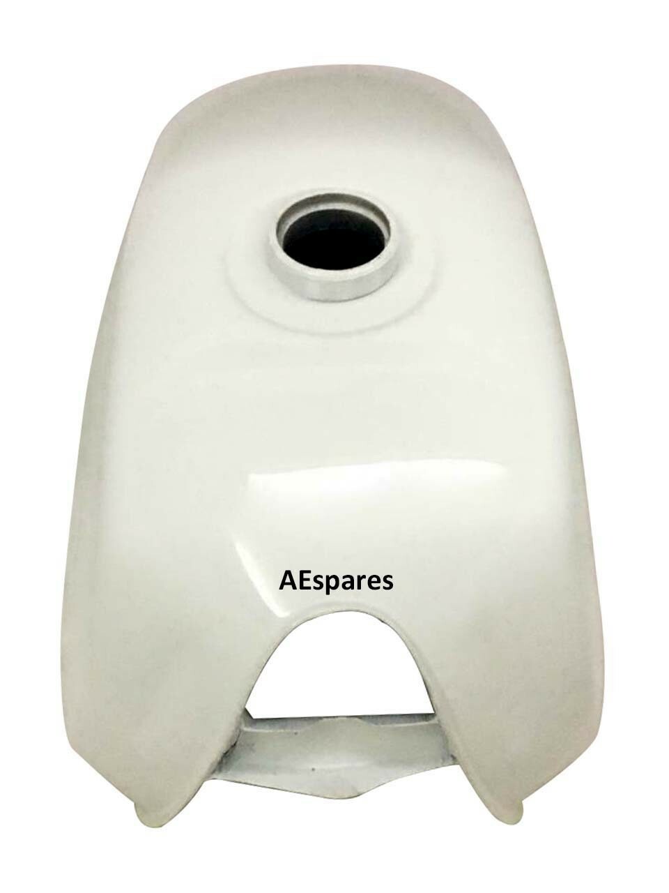 FOR BMW R100 RT RS R90 R80 R75 WHITE STEEL PETROL FUEL TANK + MONZA CAP 
