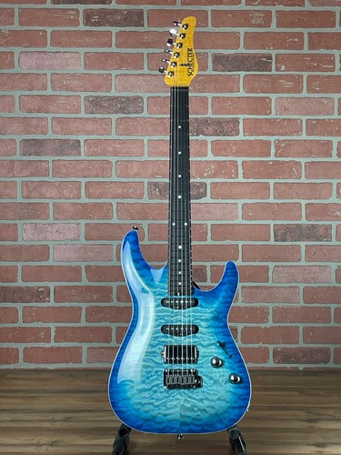 Schecter GT-L ブルー セミホロウギター Schecter California Classic Solidbody Electric Guitar