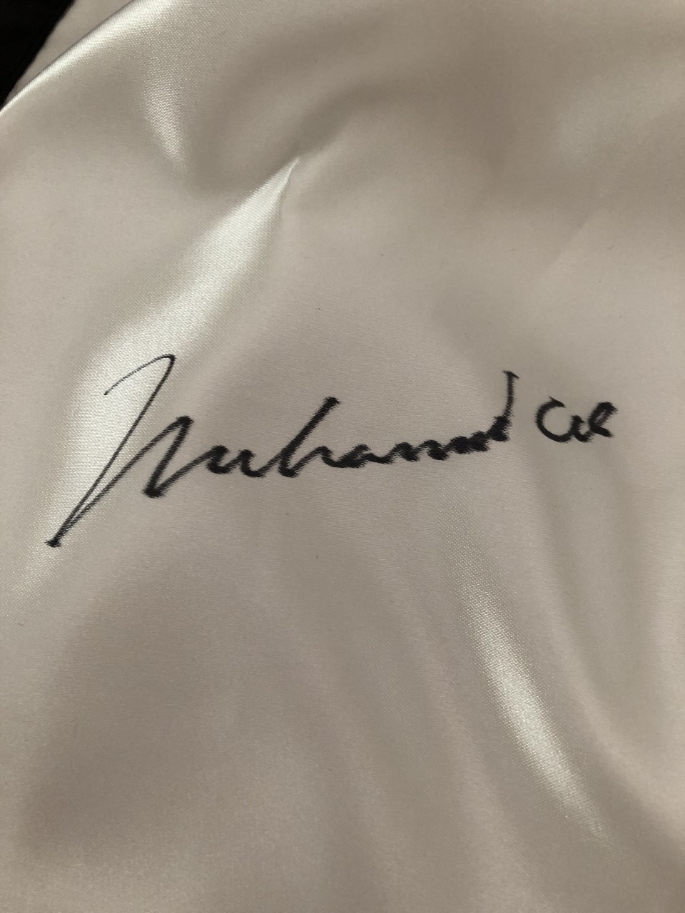 MUHAMMAD ALI signed/autographed BOXING TRUNKS - PSA/DNA Letter of Authenticity