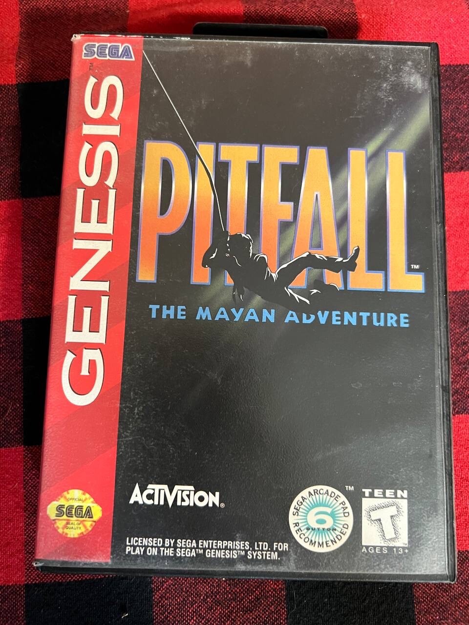 1992 SEGA GENESIS PITFALL THE MAYAN ADVENTURE COMPLETE +