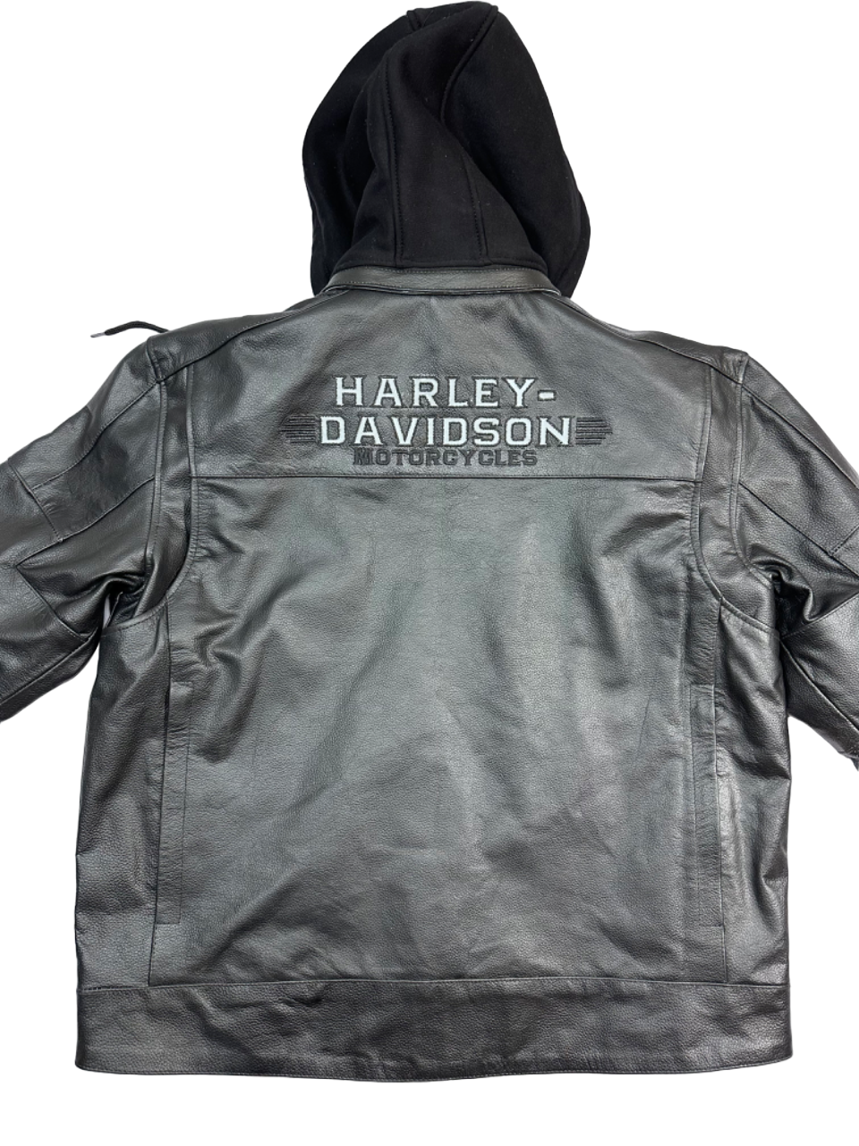 Pre-owned Harley-davidson Harley Davidson Men's Swingarm 3 In 1 Leather Jacket Winter Bike Riding Jacket In Black